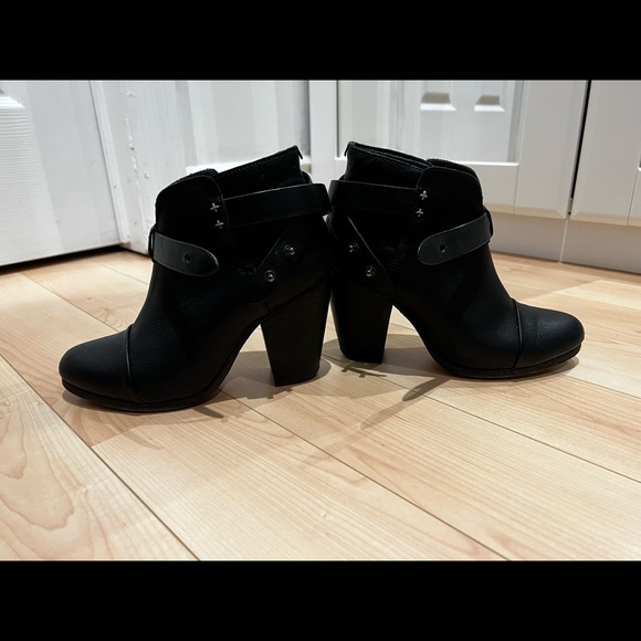 Rag & Bone Harrow Booties in Black - Picture 7 of 12